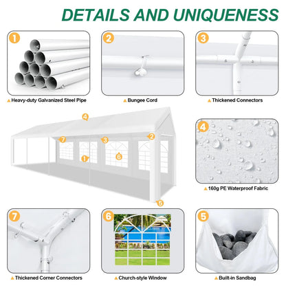 10 x 30 Canopy Heavy Duty, Party Tent