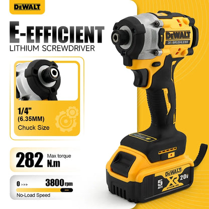 Dewalt DCF860 Wireless Brushless Screwdriver 20V Lightweight Impact Electric Tool Portable Power Drill for Home Improvement