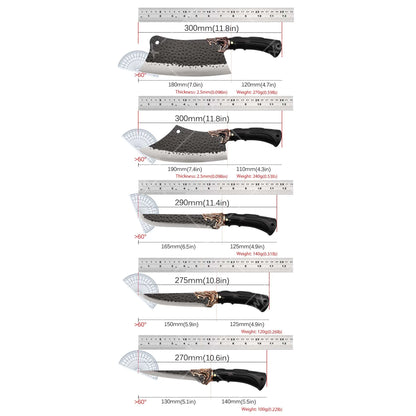 Professional Kitchen Chef Knife Set Stainless Steel