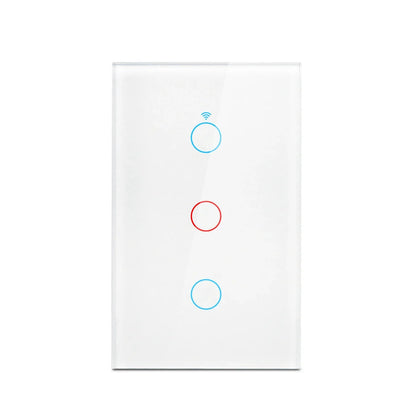 Tuya Smart Switches US Neutral Wire/No Neutral Wire Required 1/2/3/4 Gang Light WiFi Touch Switch Work with Alexa Google Home