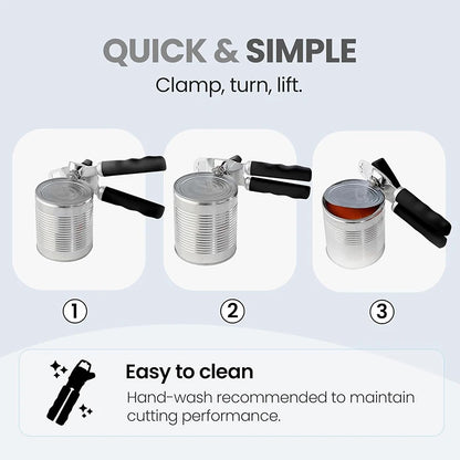 Easy-Grip Can Opener, Sharp Edges.