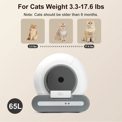 Self-Cleaning Cat Litter Box App Control