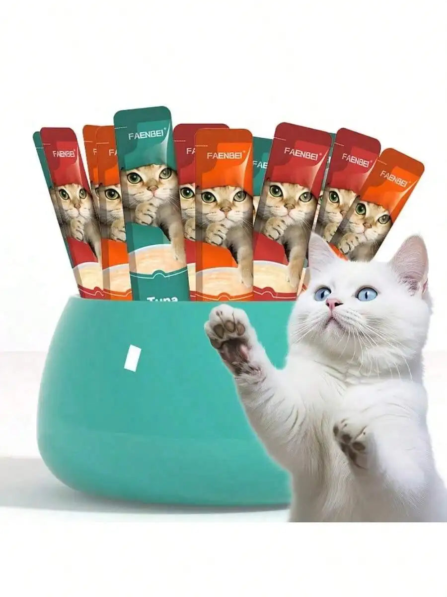 Pet Snacks, Assorted Lickable & Squeezable Cat Treats
