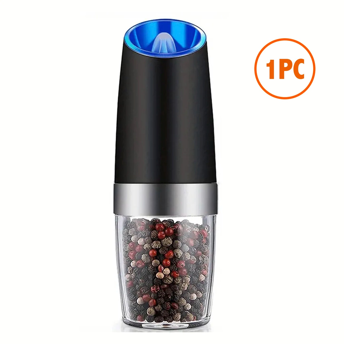 Electric Salt Pepper Mill, Tilt To Grind