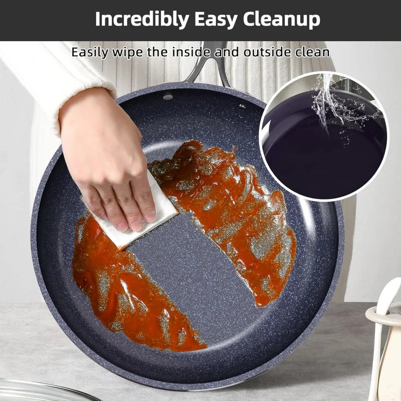 13Pc Lightweight Cookware Set, Non-Stick, Stay-Cool Handles