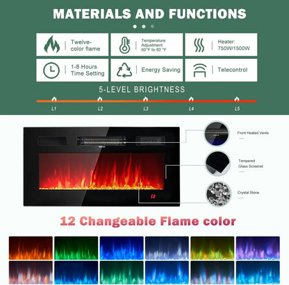 hot-selling Stand with 36" Electric Fireplace