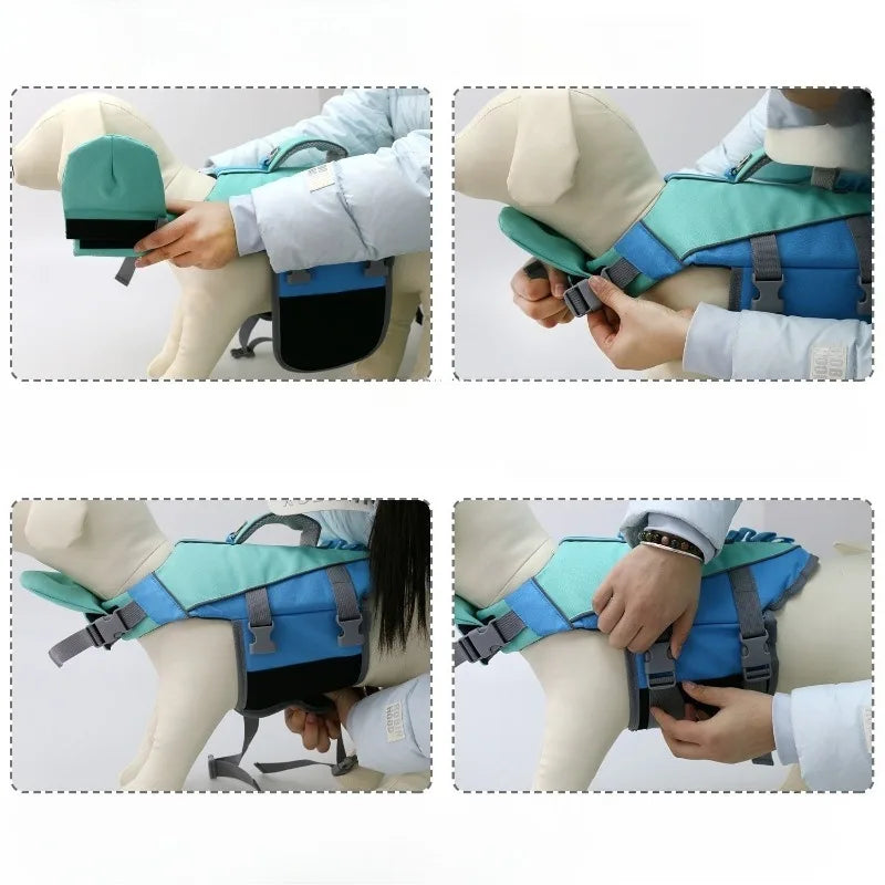 Swimming Life Jacket Pet Dog Swimsuit Safety