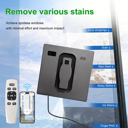Robot Window Cleaner,Dual Water Spray