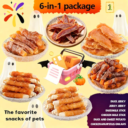 1-1.2lb Mixed Flavor Series, Cheese Duck, Chicken Jerkey