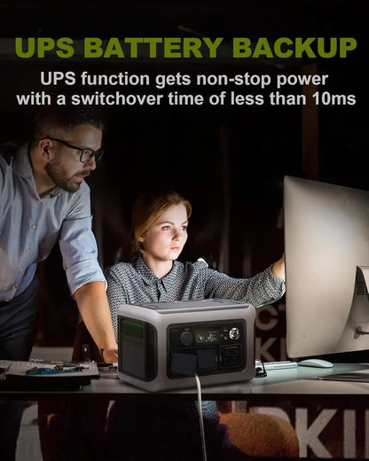 Portable Power Station R600, 299Wh LiFeP04 Battery