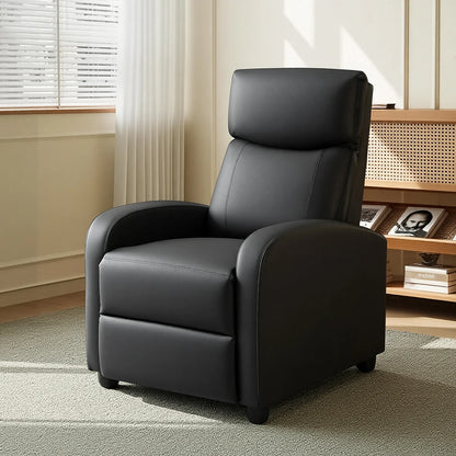 MCQ Living Room Recliner Sofa with Lumbar Support Sofa Fabric or Pu Leather for Adults Recliners Home Theater Seating Reclining Sofa Chair for Living Room