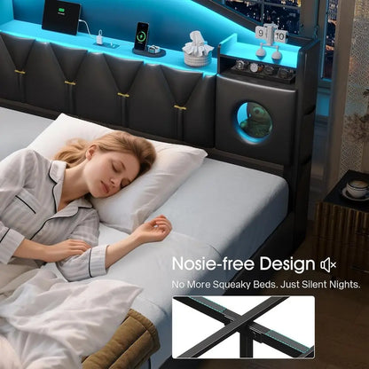 Bed e King Size with 6 Storage Drawers