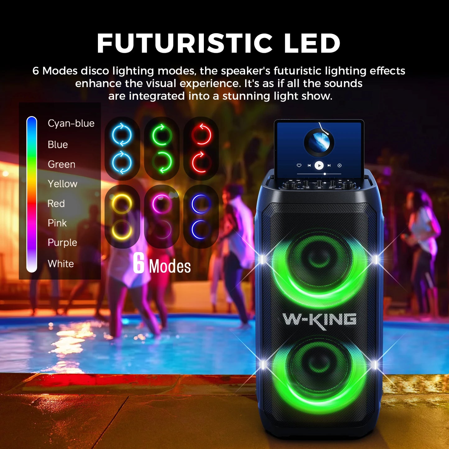 W-KING T12 Tragbare Bluetooth-Lautsprecher-Box