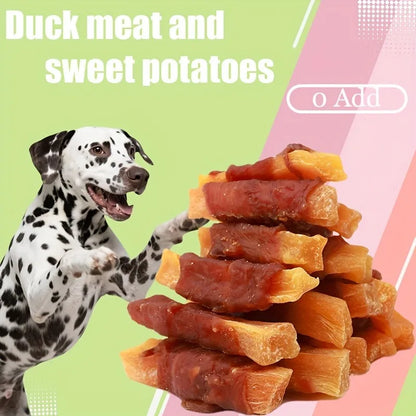Training Treats: Chicken & Duck Wrapped Sweet Potato