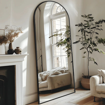 Full Length 58"x 18" Floor Mirror with Stand