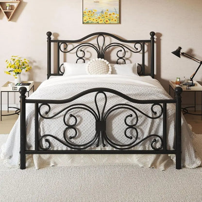 Full Metal Platform Bed. No Box Spring Required