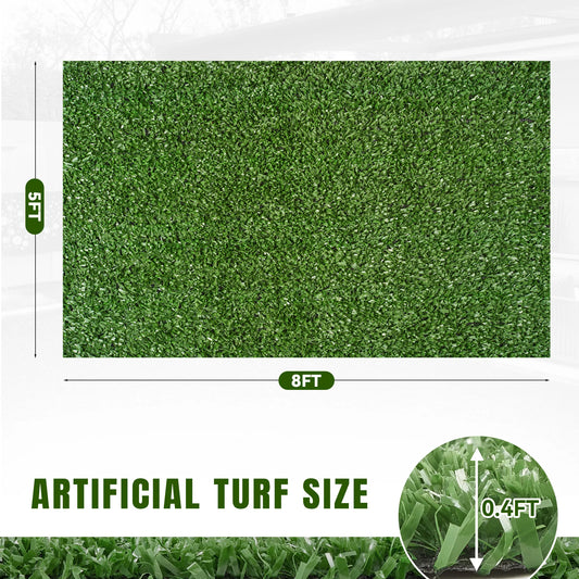 7FT×12FT Realistic Artificial Turf Grass  Pet Dog-Friendly