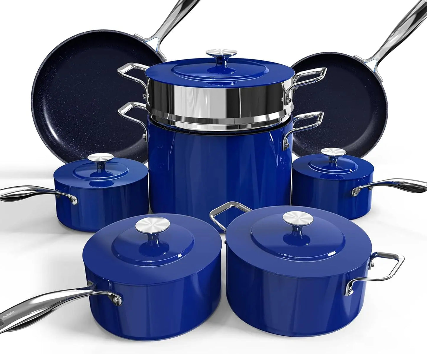 13Pc Lightweight Cookware Set, Non-Stick, Stay-Cool Handles