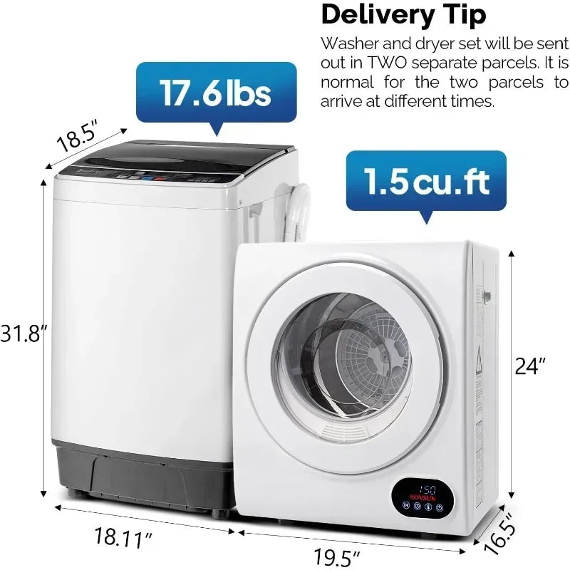 Portable Compact Laundry Washer and Dryer Combo Customized