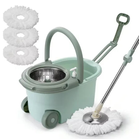 Spin Mop Bucket Set with Soap Dispenser