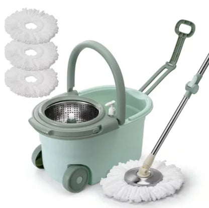 Spin Mop Bucket Set with Soap Dispenser