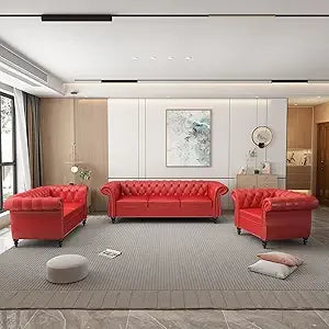 3 Piece Living Room Set, Velvet