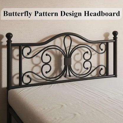 Full Metal Platform Bed. No Box Spring Required