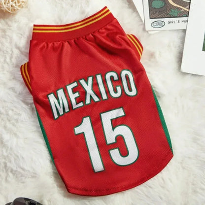 Football Uniform Large Dog Jersey Basketball Sport Clothes