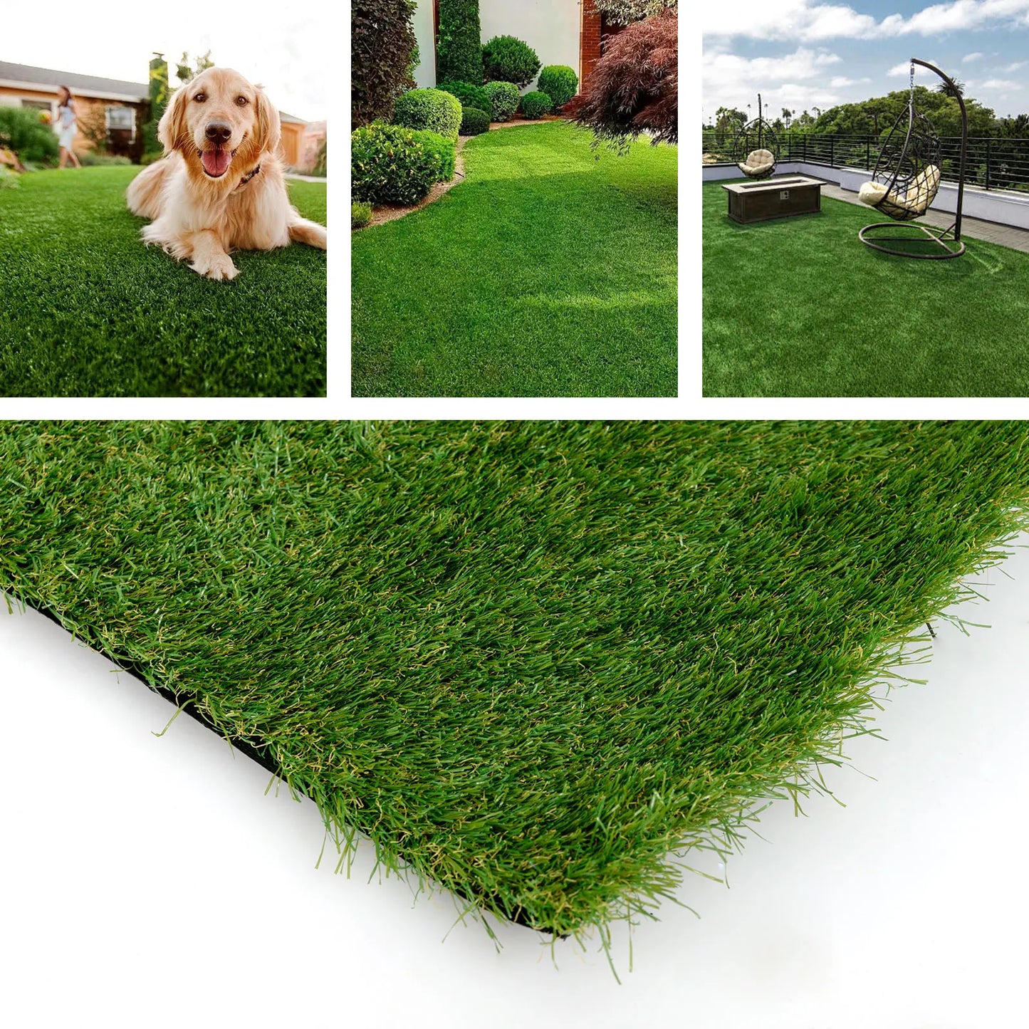 5 x 8 FT Artificial Grass Turf Drainage Holes