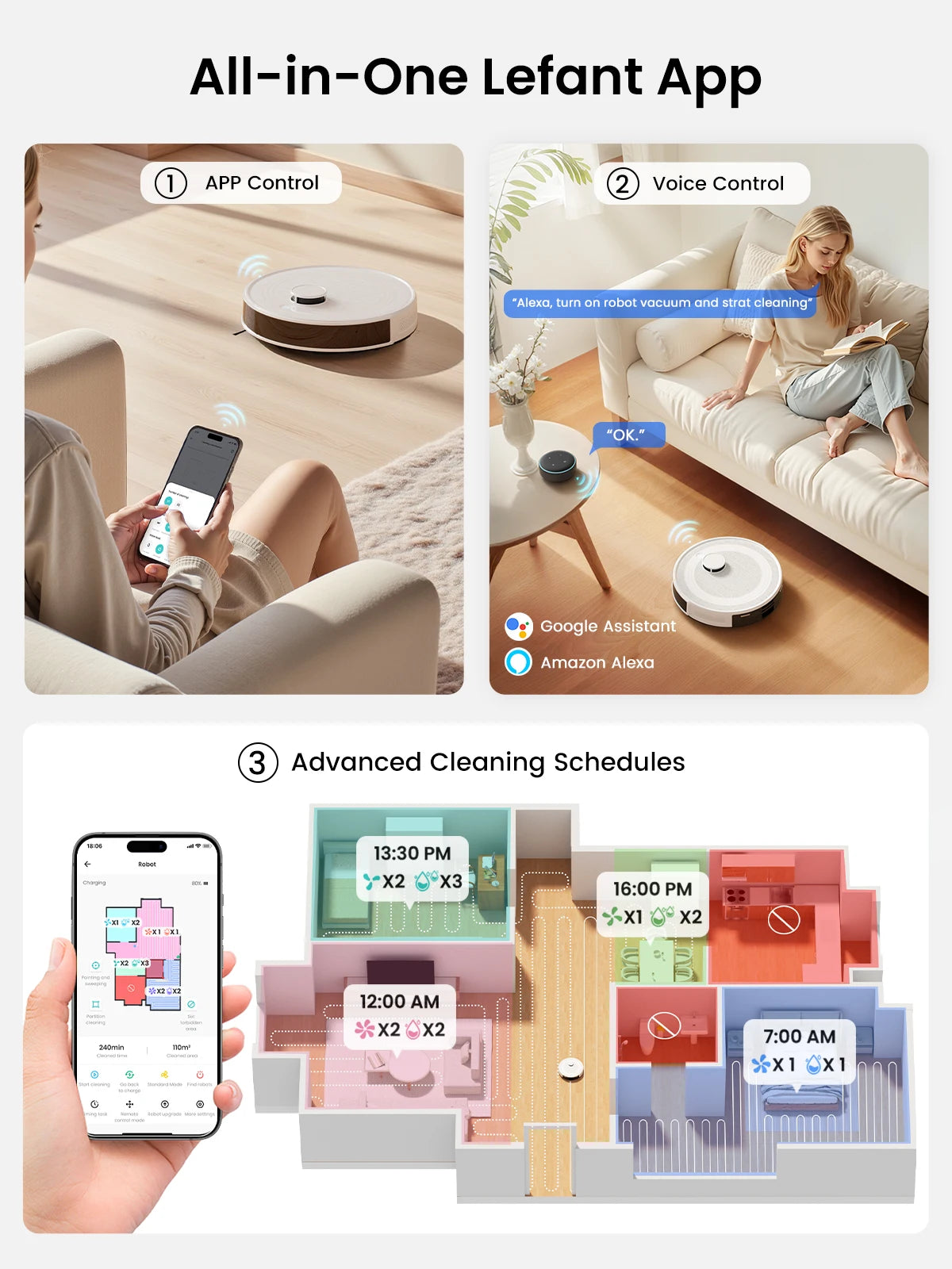 M2 Pro Robot Vacuum and Mop Combo