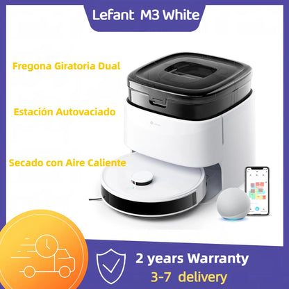 Lefant Robot Vacuum Mop, Self Emptying,