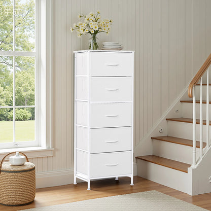 48IN Dresser For Bedroom With 5 Fabric Drawers