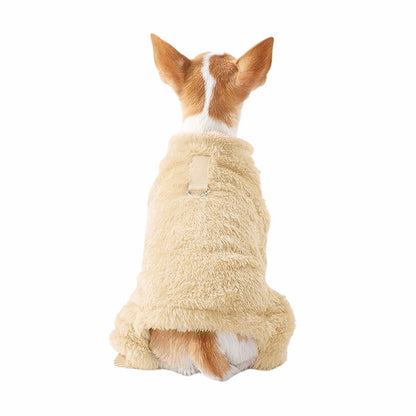 Winter Warm Pet Clothes Soft Flannel Dog Jumpsuit
