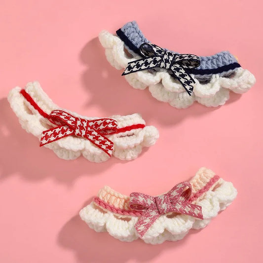 Hand-knitted Adjustable Pet Collar