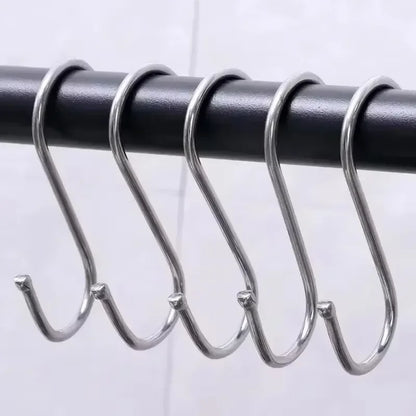 10-30PCS Metal S Hooks Stainless Steel