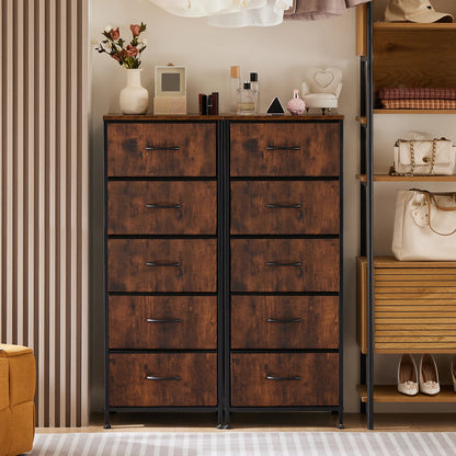 48IN Dresser For Bedroom With 5 Fabric Drawers