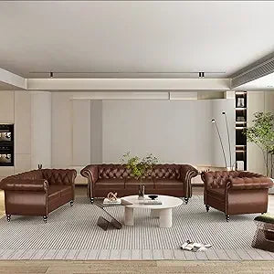3 Piece Living Room Set, Velvet