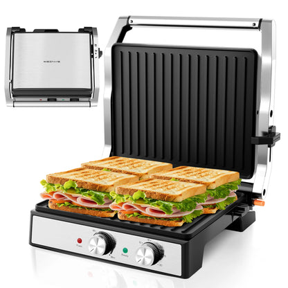 4-Slice Press Electric Grill Sandwich Maker