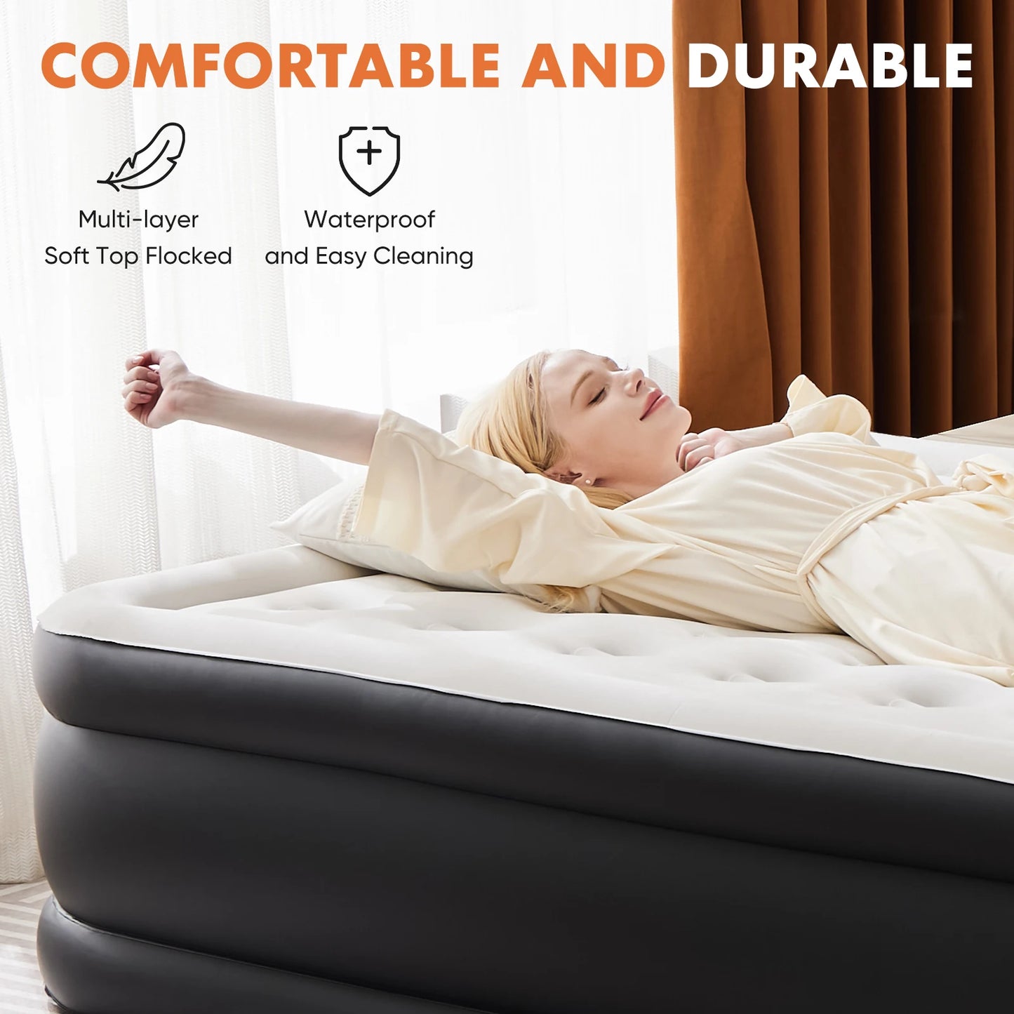 Queen Twin Size Air Mattress Blow Up