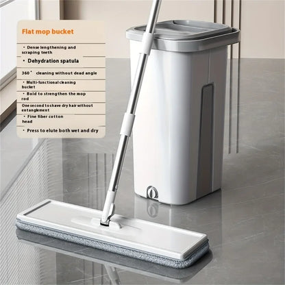 Hands-Free Flat Mop & Bucket Set