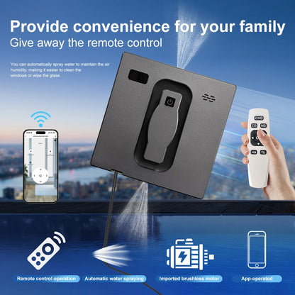 Robot Window Cleaner,Dual Water Spray
