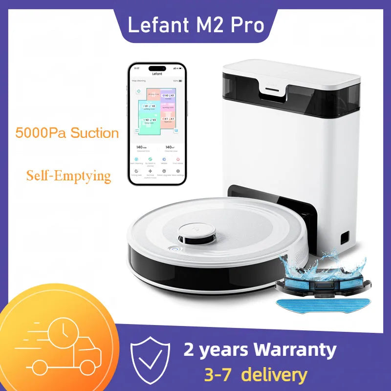 M2 Pro Robot Vacuum and Mop Combo