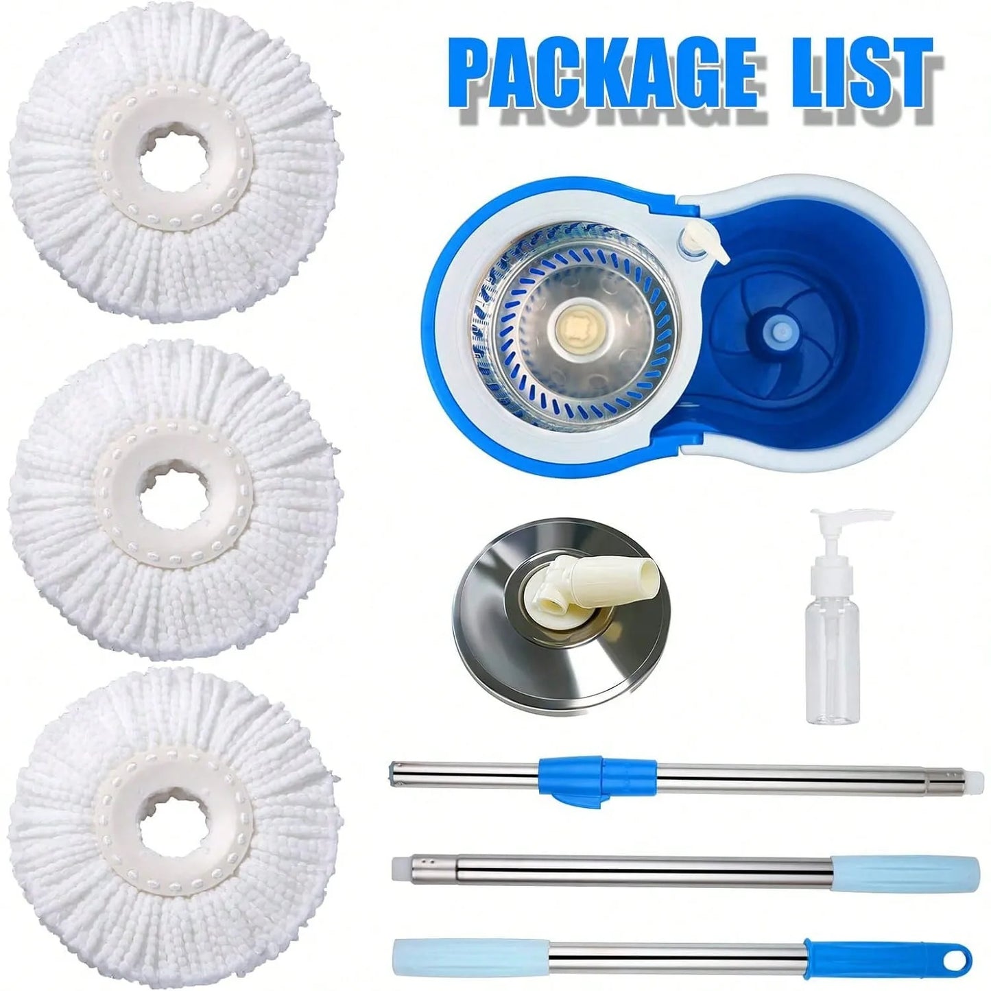 Spin Mop Bucket Set with Soap Dispenser
