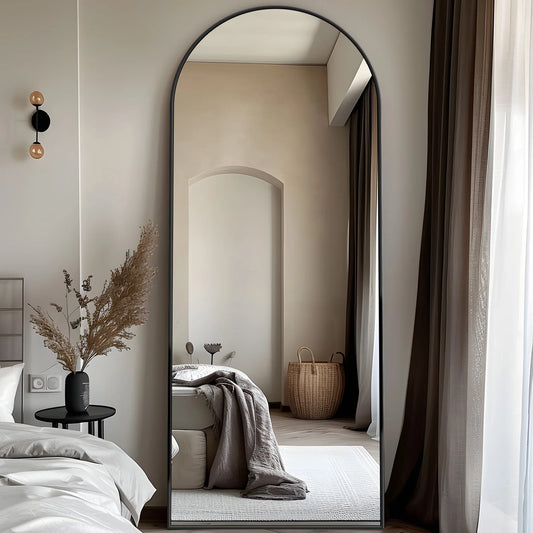 Full Length 58"x 18" Floor Mirror with Stand