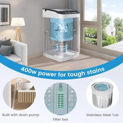 Portable Washing Machine and Dryer Set, 25lbs