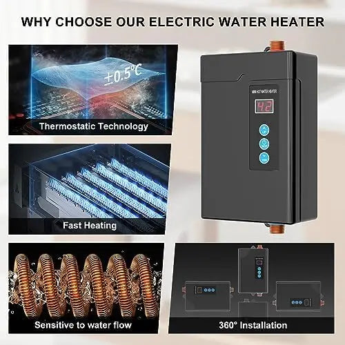 3KW Electric Tankless Water Heater 110V