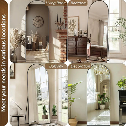 Full Length 58"x 18" Floor Mirror with Stand