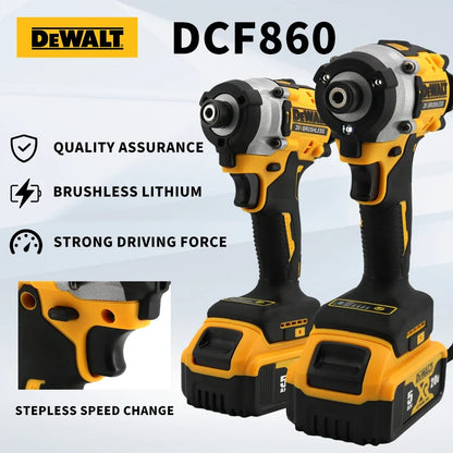 Dewalt DCF860 Wireless Brushless Screwdriver 20V Lightweight Impact Electric Tool Portable Power Drill for Home Improvement