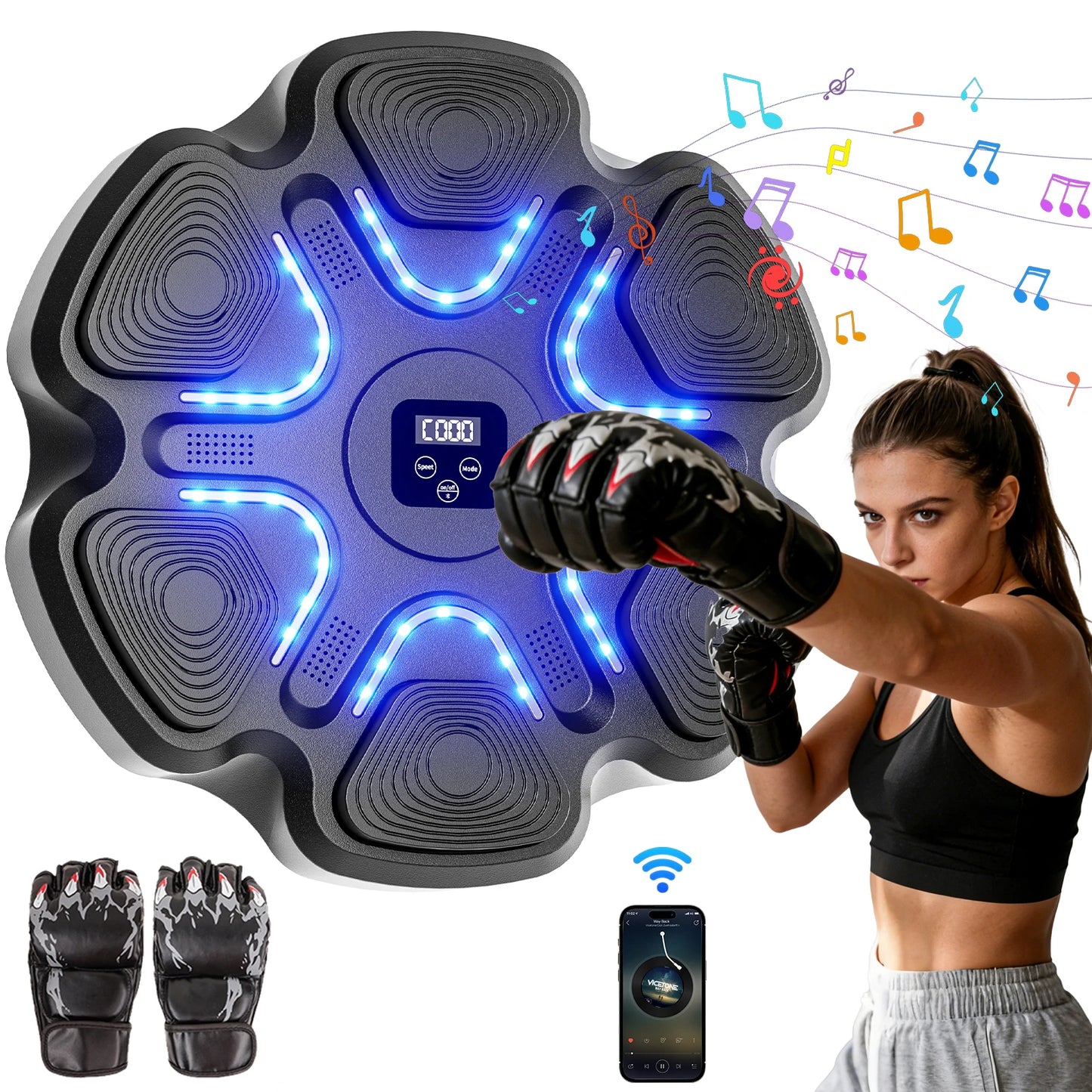 Music Boxing Machine, Smart Bluetooth Boxing Training