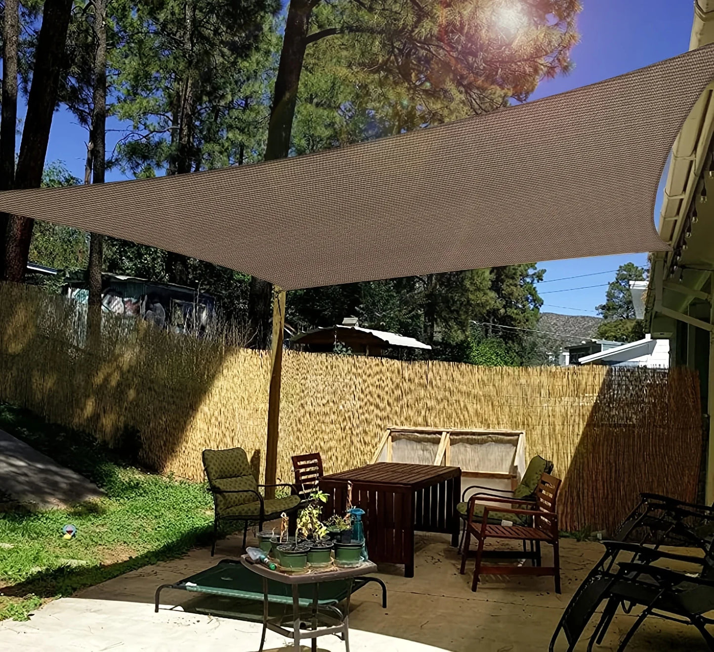 Backyard Shade Net - Ultra Dense, Durable, Multiple Sizes